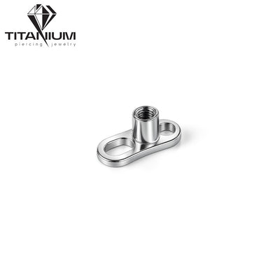 Tytanowy implant dermal z 3 otworami