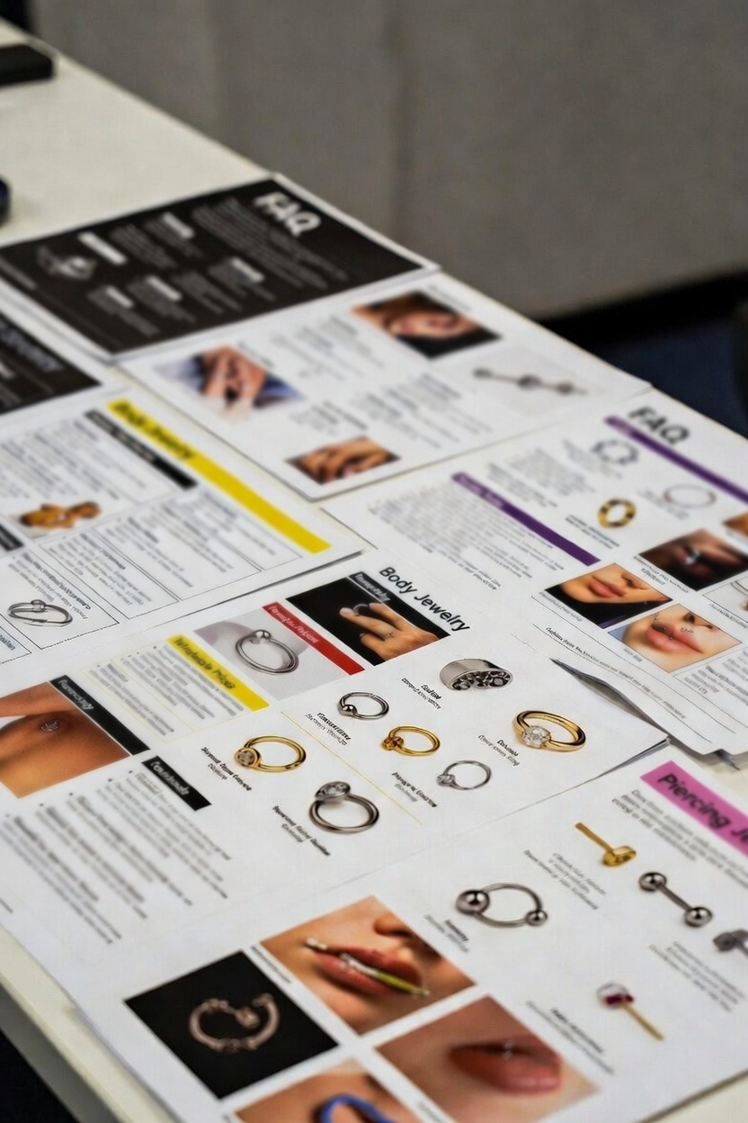 Oferta hurtowa kolczyków do piercingu – jak ją czytać i jak planować zakupy