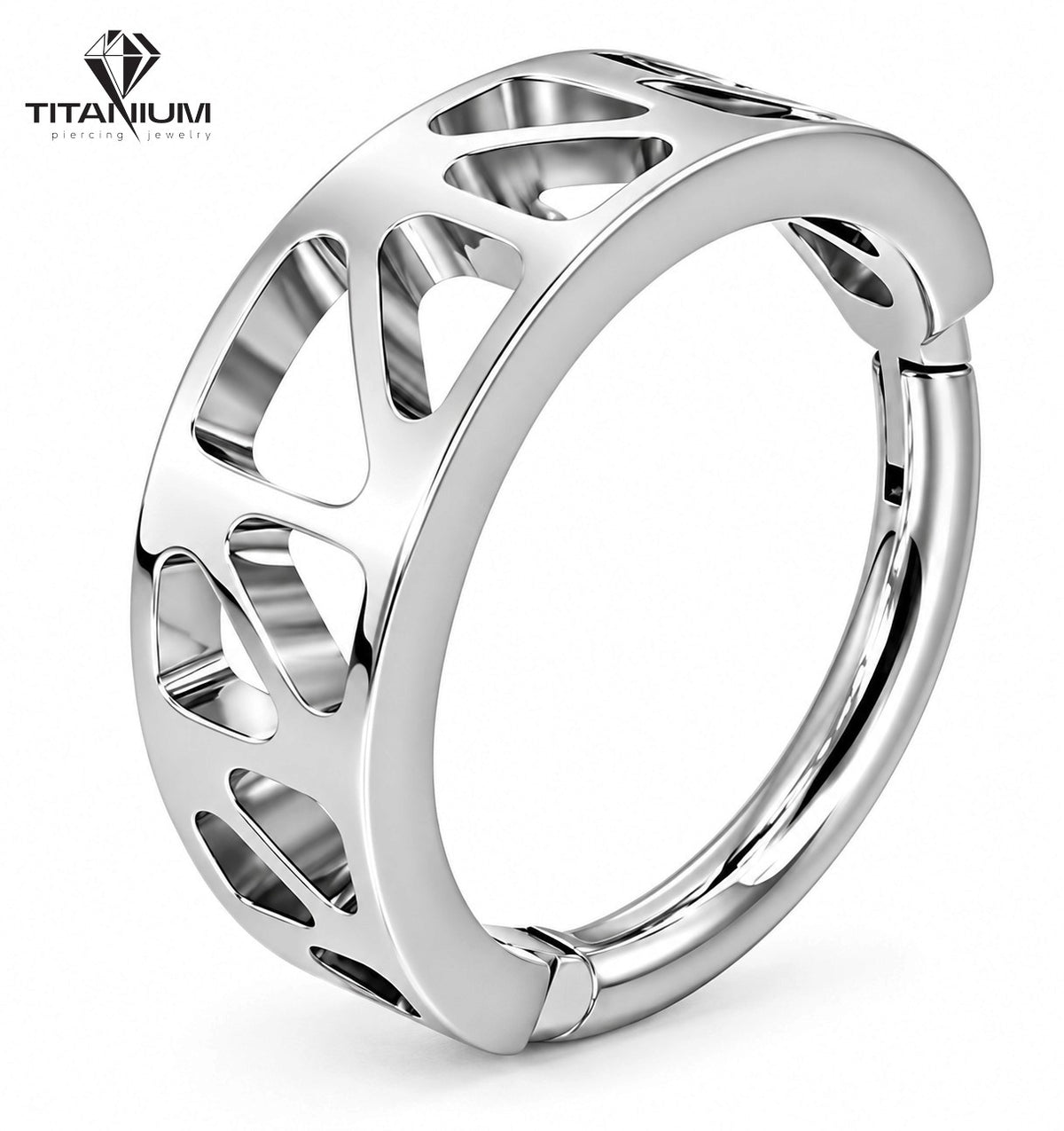 Złote kółko do piercingu PVD Gold z tytanu ASTM F-136