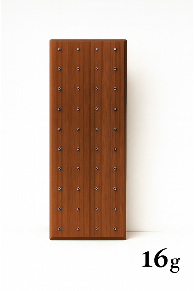 MDNEN black walnut solid wood rectangular stand for 16G /Thread earrings piercing jewelry 150*60*20mm，40holes 16g