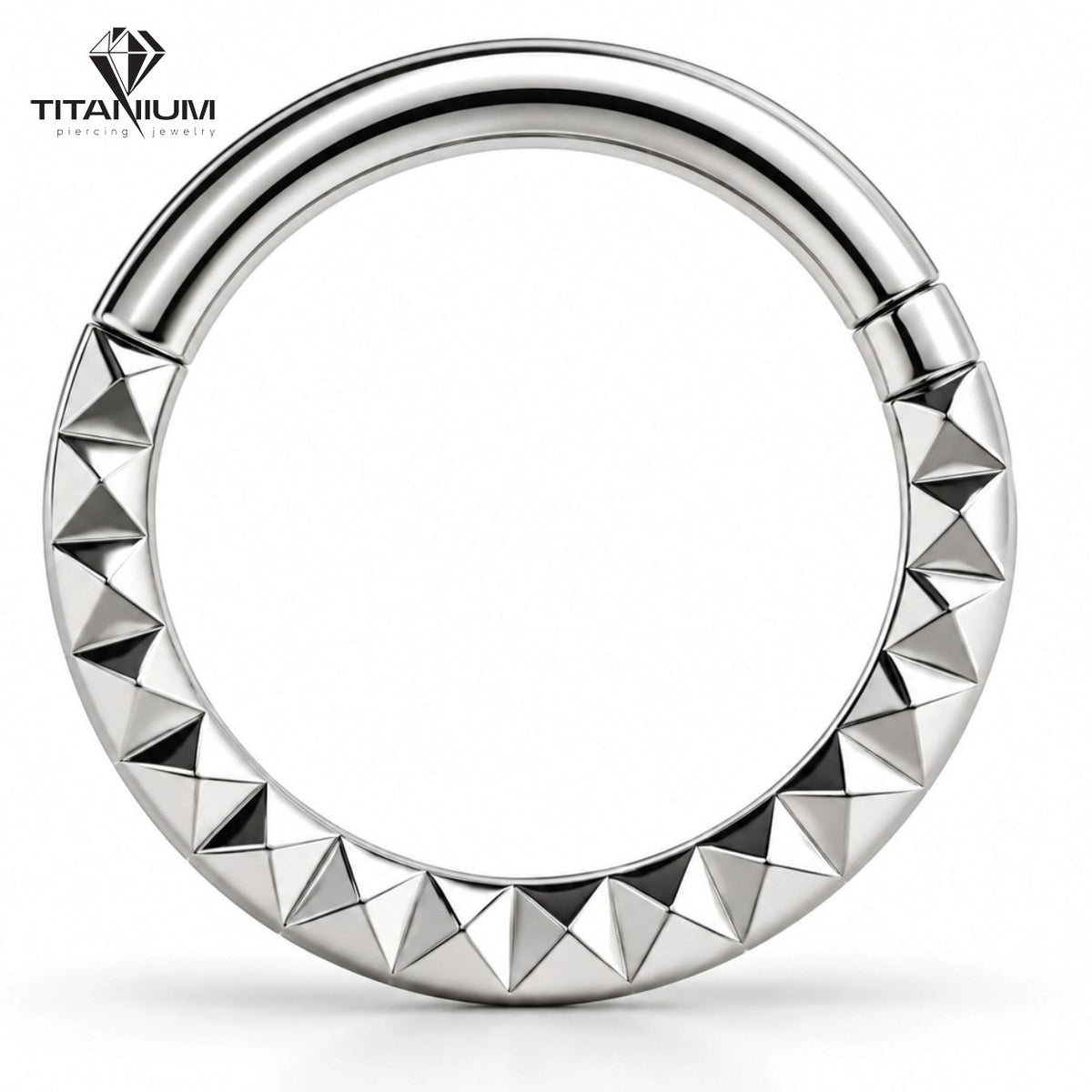 Titanium-clickerring i guldfarve eller sølvfarve