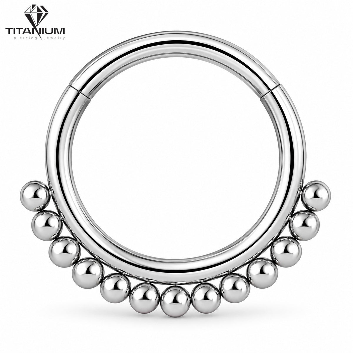 Clicker-Ring mit kleinen Kügelchen