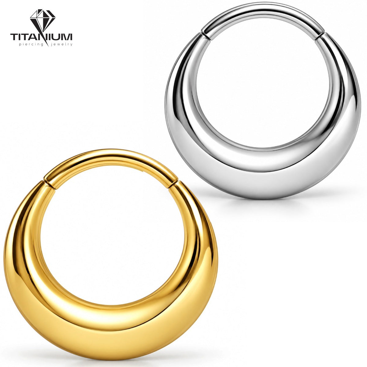 Clicker-Ring in Gold und Silber