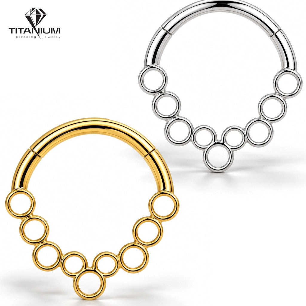 Clickerring in goud- of zilverkleur