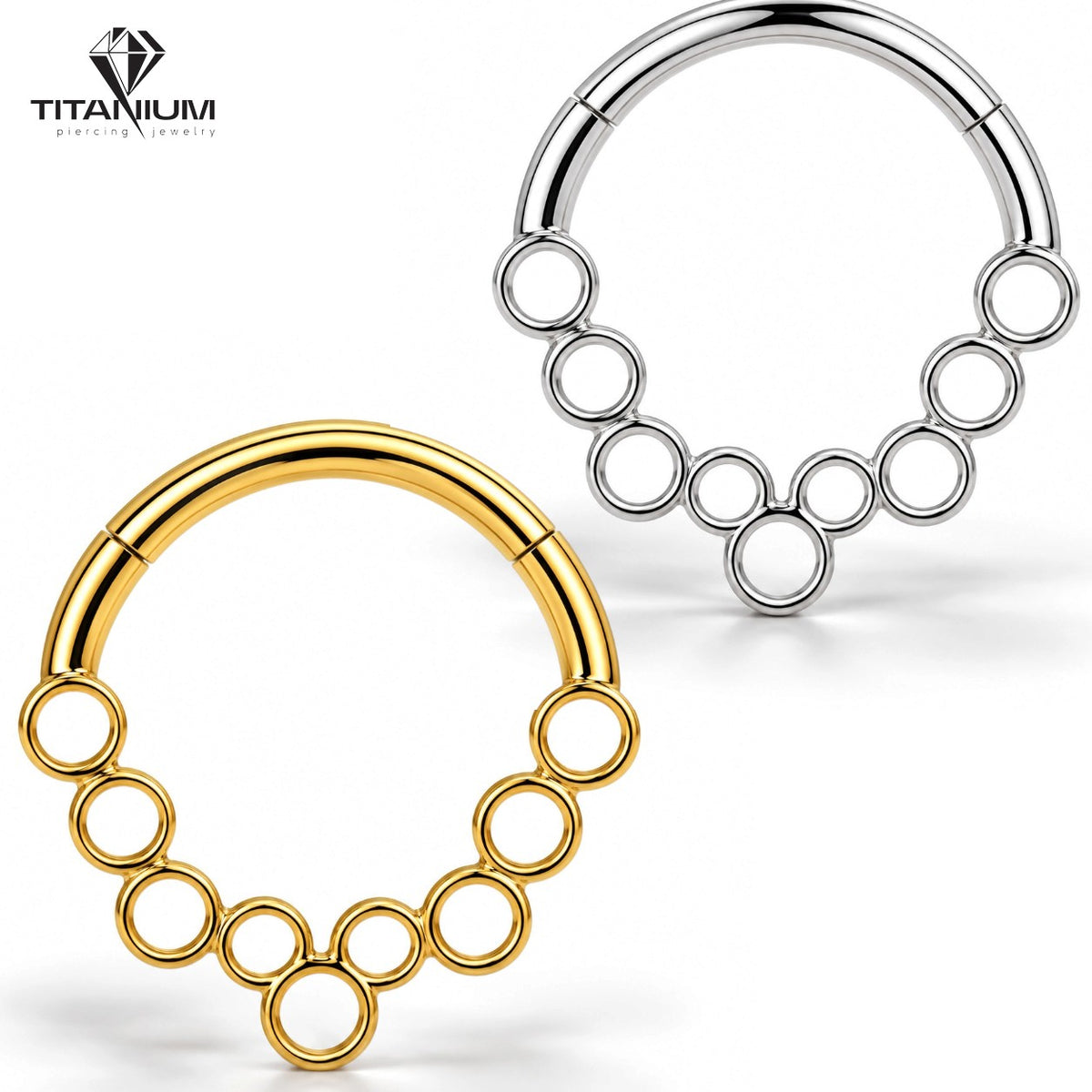 Clicker-Ring in Gold- oder Silberfarbe