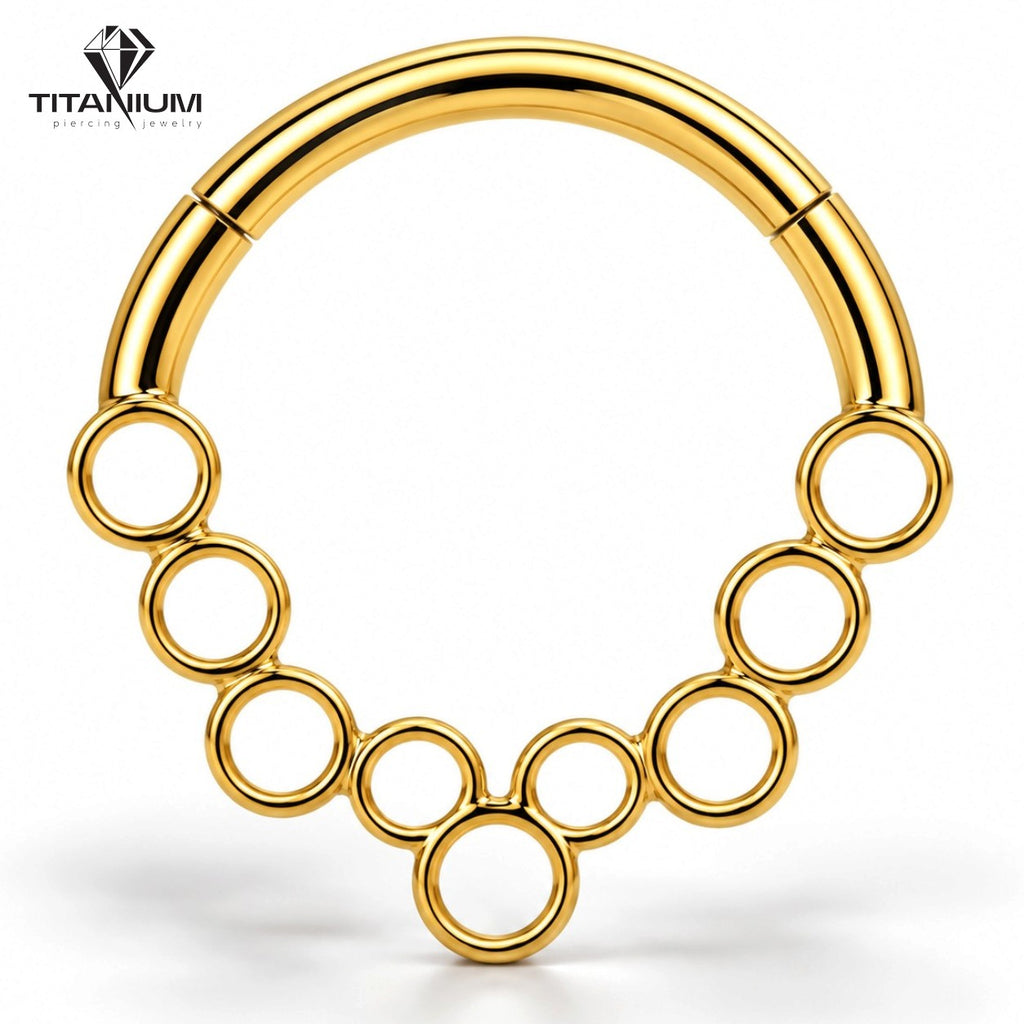Clickerring in goud- of zilverkleur