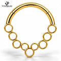 Clickerring in goud- of zilverkleur