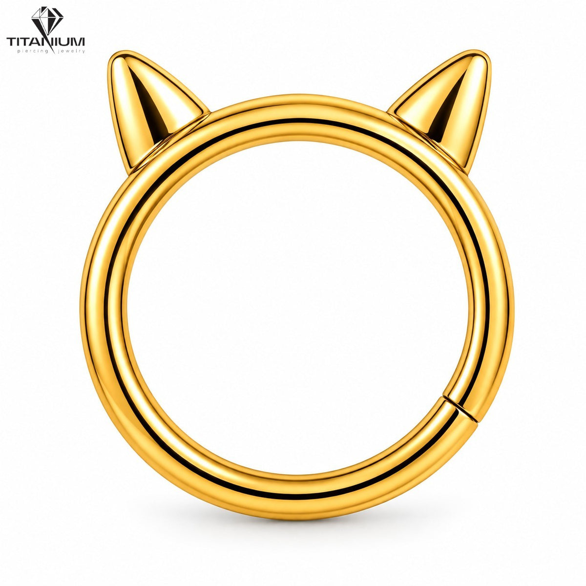 Clicker-Ring mit Katzenohrenmotiv