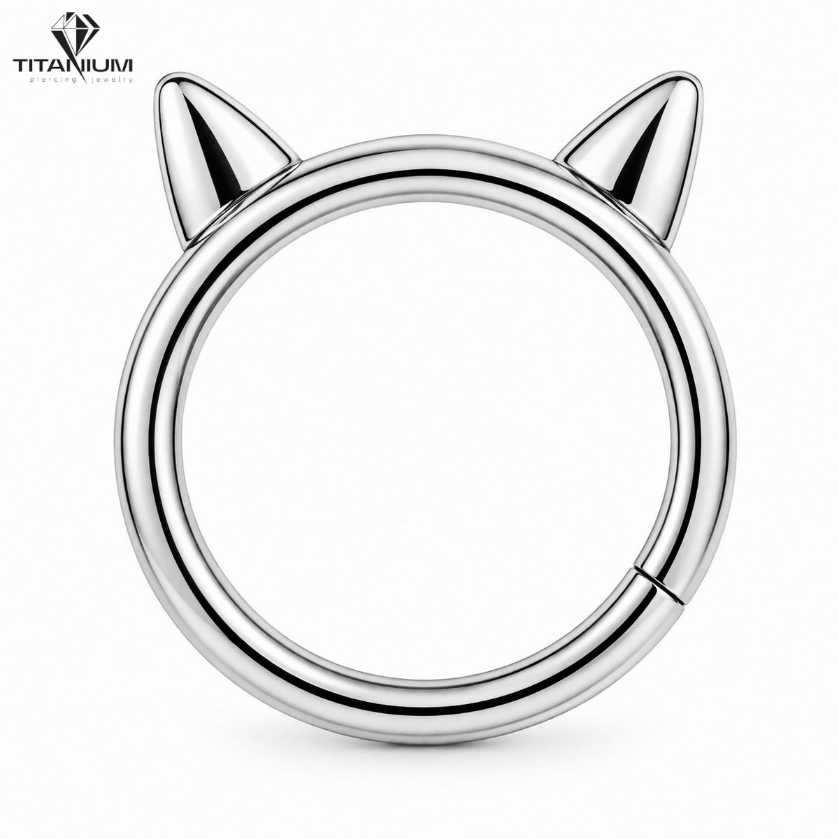 Clicker-Ring mit Katzenohrenmotiv
