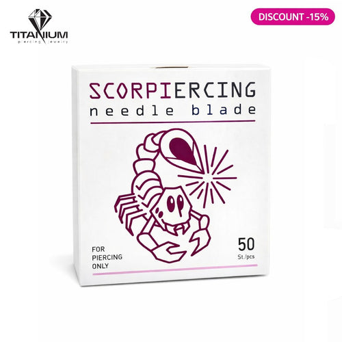 Igły do piercingu Scorpion długość 50 mm, sterylne (50 szt. Igły do piercingu Scorpion