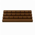 Black Walnut Solid Wood Display 145*60*24mm，20holes